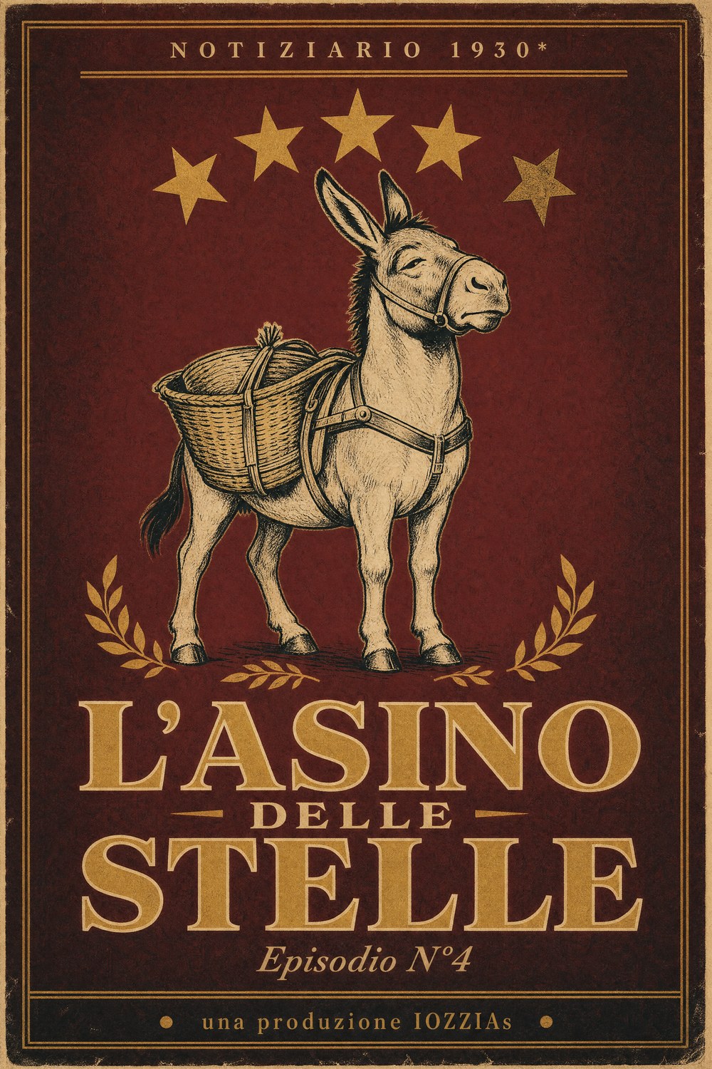 Cartel de época del episodio 4: L'Asino delle Stelle